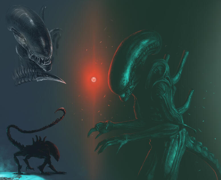Alien doodles